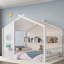 Lit sur pied avec tablettes de rangement-876018884-876018885