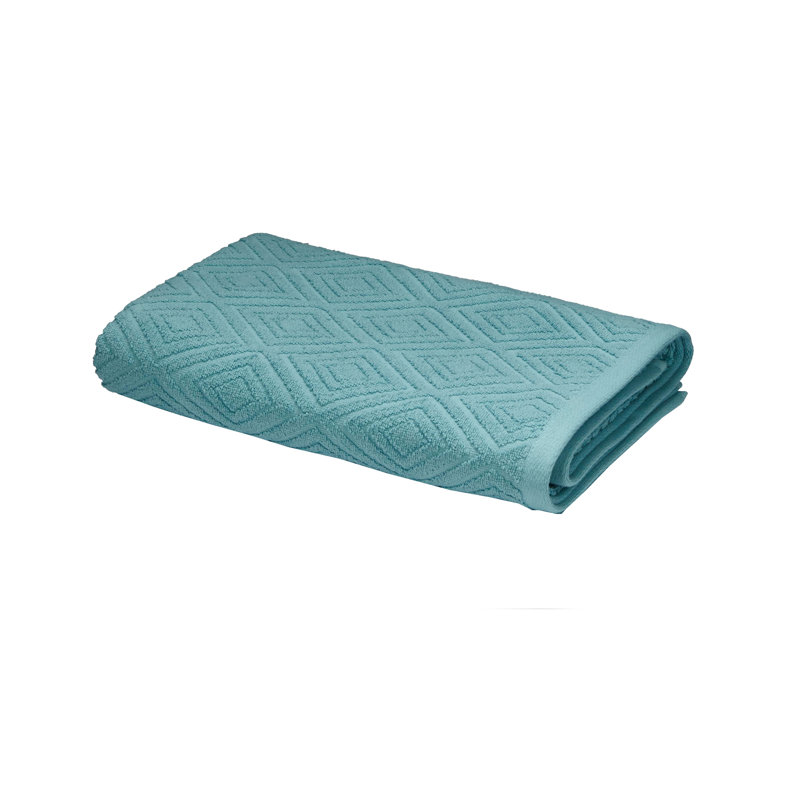 Diamond Sculpture Hand Towel Single, Teal