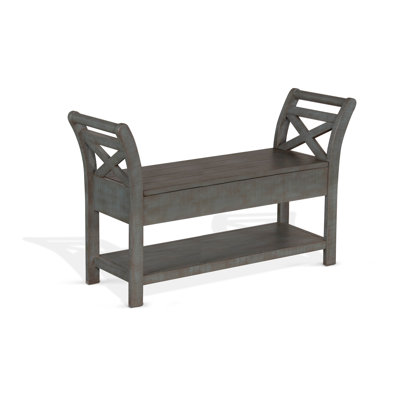 Sorush Solid Wood Storage Bench