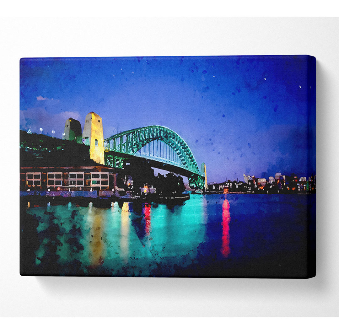 Sydney Harbour Bridge Blaues Glühen - Druck