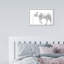 Éléphant blanc, éléphant sauvage de la jungle, blanc moderne - impression-71245614-72502324
