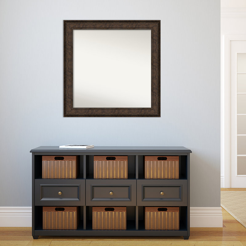Miroir de salle de bain mural 23,5 po x 29,5 po Ridge, 31,5 po x 31,5 po