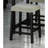 Dining Table Storage Side Shelves 2X Stools High Gloss Table Top / 3Pc Dining Set