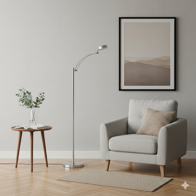 Lampe de travail DEL sur pied 54 po Tinsley
