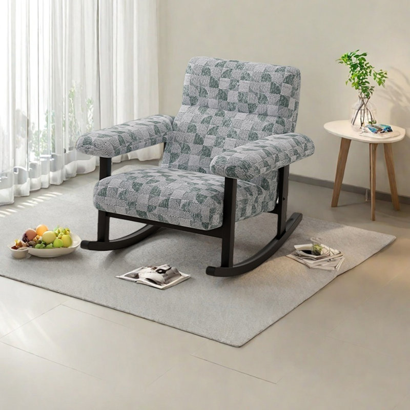 Ergonomically designed comfortable rocking chair, Blue