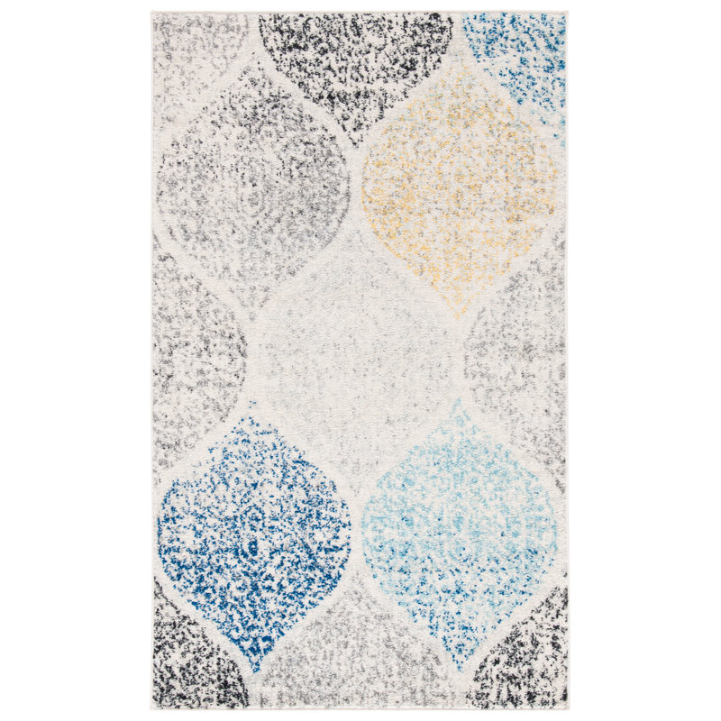 Wisner Geometric Area Rug, Rectangle 91 x 152 cm