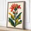 Red Lily Specimen Botanical - Wrapped Canvas-1054485606-1054485609
