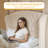 Queen Bed Frame with Scroll Wingback Headboard