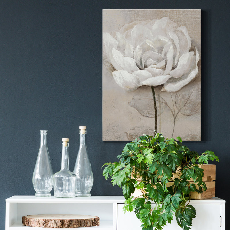 Soft White III - impression sur toile tendue, H 36 po x l 24 po x P 1 po
