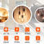G125 LED Dimmable B22 8W Bulb 3 Pack