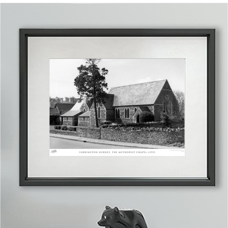 Farrington Gurney, The Methodist Chapel C1955 - Single Picture Frame Print, 45cm H X 60cm W x 2cm D