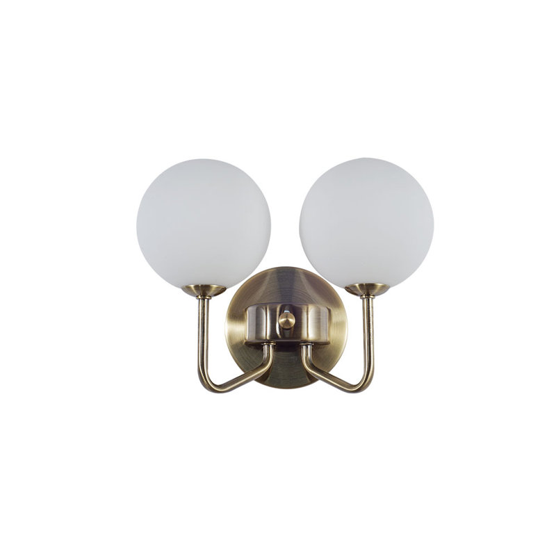 Armed Sconce, Antique Brass