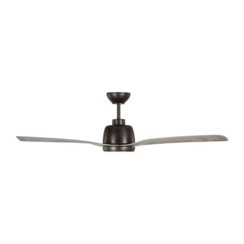 Avila LED Downrod Ceiling Fan, Aged Gray