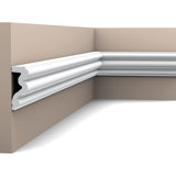 1-3/8 in D x 3-1/4 in W x 78-3/4 in L Primed White Plain Polyurethane Panel Moulding
