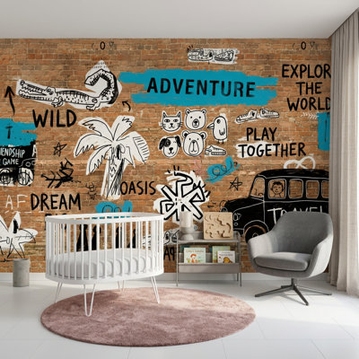 Papier peint mural Brick Urban Brick Wall