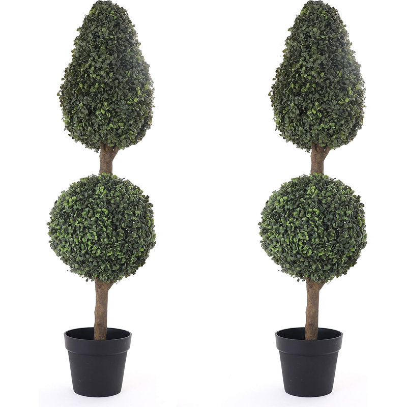 Bornbridge 4' Faux Boxwood Topiary in Pot - 2 Pack