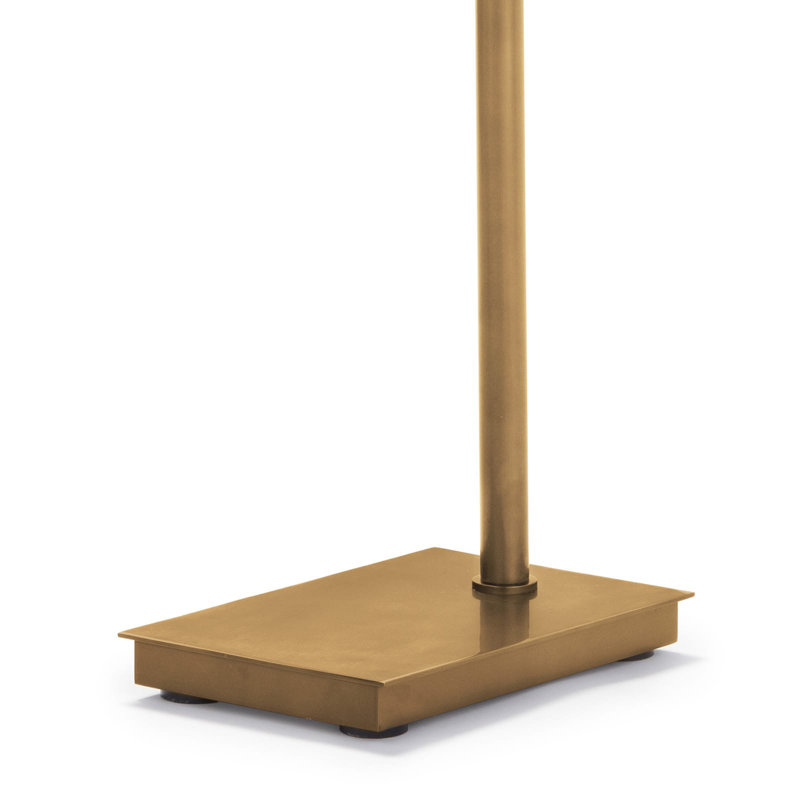 Virtue Floor Lamp, Natural Brass