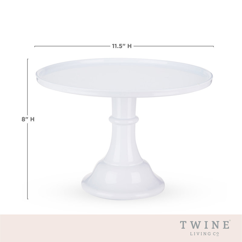 Présentoir à gâteaux en mélamine blanc Twine, ensemble de 1, ficelle
