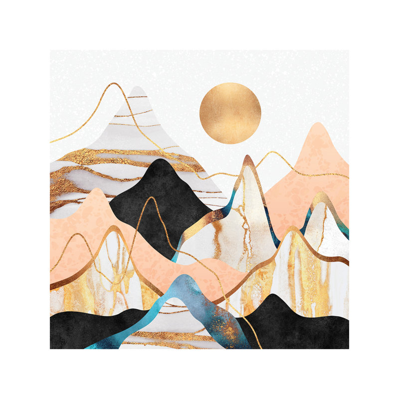 Mountainscape III by Elisabeth Fredriksson - Wrapped Canvas Print