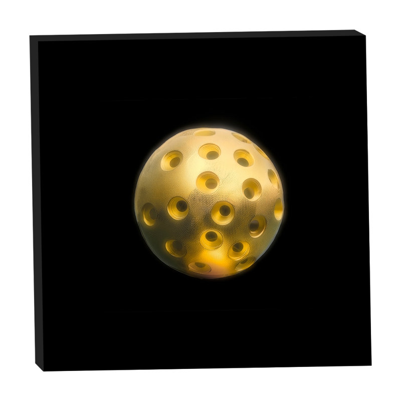 Gold Designer Pickleball Ball 20x20