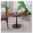 23'' Walnut Brown Accent Round Table