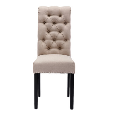 Chaise parsons touffetée de 17,71 po de largeur Gourav
