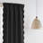 Ari Scallop Edge Window Curtains 52"W X 84"L X 2 Panel Set,Scallop Trim Drape Panel, Blackout Thermal Insulated, Decorative Drapes For Living Room, Bedroom-311669017