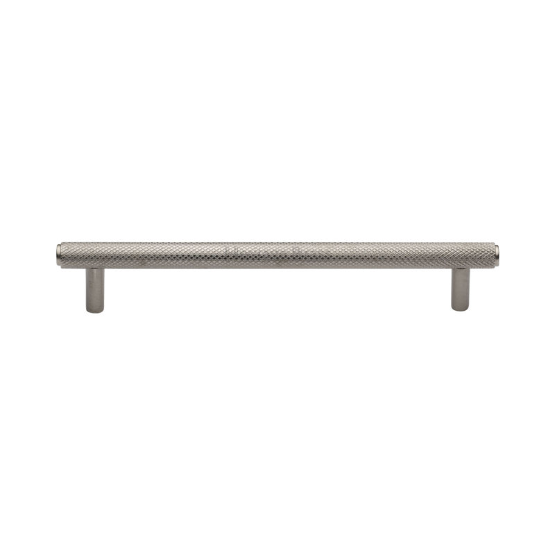 Heritage Brass Signac Heritage Cabinet Pull Complete Knurl Design, Satin Nickel, 16cm H x 11cm W x 19.2cm D