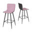 Agda Upholstered Counter Stool with Metal Frame-34078029