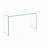 Glass Console Table, Transparent Tempered Glass Console Table with Rounded Edges Desks
