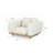 Serena Outdoor Conversation Set Aluminium Wood Effect Frame Outdoor Furniture With Coffee Table