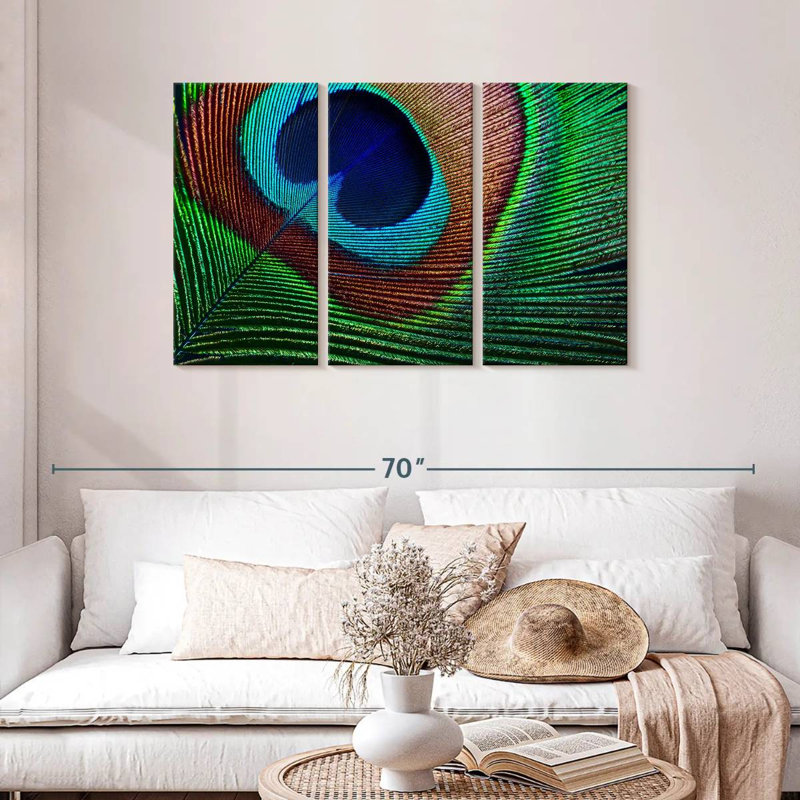 Brampt Fine Peacock Feather, 28" H x 45" W