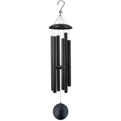 45 In Memorial Wind Chimes Large With 6 Heavy Tubes, Large Deep Tone Wind Chimes Outdoor For Garden Hanging Décor,Sympathy Gifts. Black