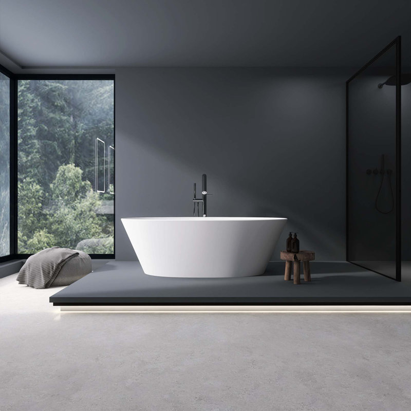 Baignoire de trempage autoportante 66,9 po