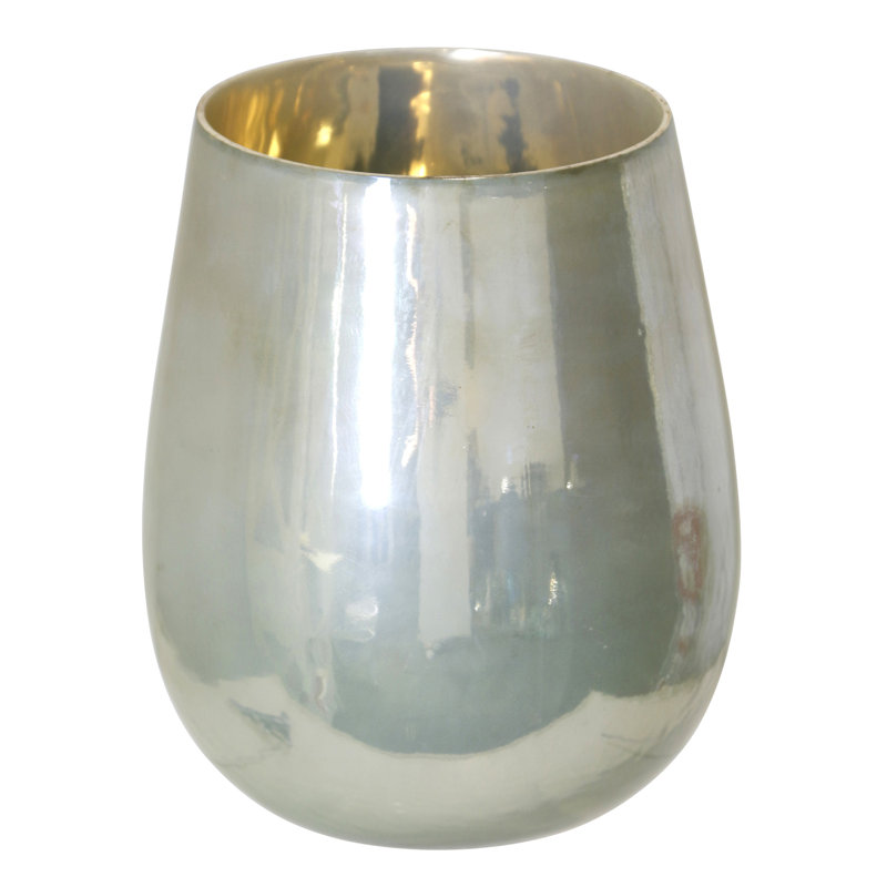 Ird - Glass Vase - 6" x 10" -, Green