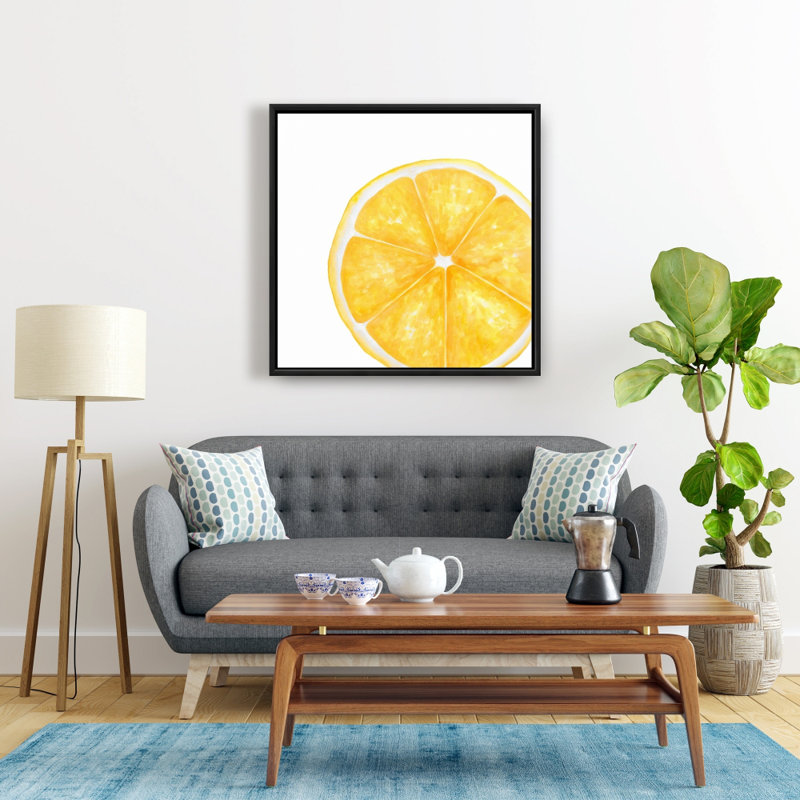 Lemon Slice Print On Canvas