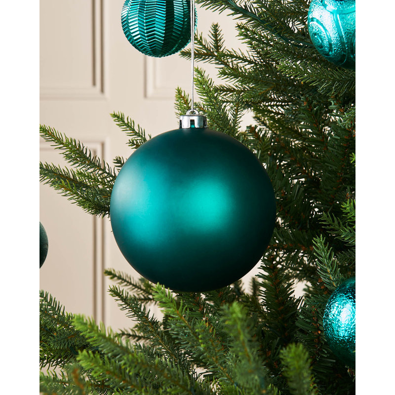 Plastic / Acrylic Shatterproof Bauble, 16cm H x 14.99cm W x 14.99cm D