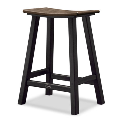POLYWOOD® Contempo Saddle Counter Stool