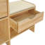 Armoire de rangement à chaussures en chêne avec siège rembourré