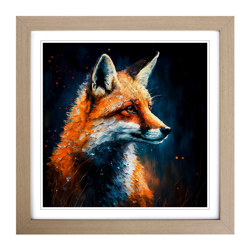 Single Picture Frame Print on Wood, Oak