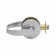 C1000PASSC626 Passage Grade 1 Curved Lever Clutching Cylindrical Lock With 2-3/4" Backset With 1-1/8" Face And ANSI Strike Satin Chrome Finish