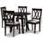 Aaina Boothwyn 5 - Piece Ruberwood Solid Wood Dining Set-503769295-503769299-503769294