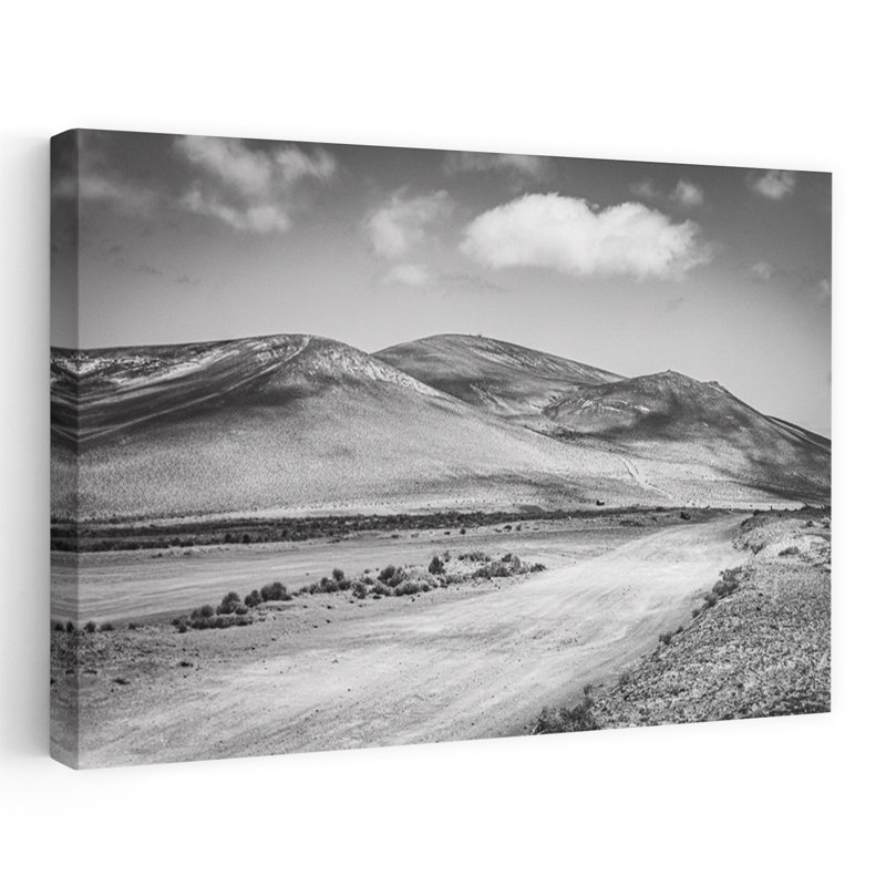 Art contemporain contemporain, paysage dramatique abstrait montagne, H 32 po x l 48 po