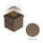 Charboneau Ottomans with Storage Pockets - 15-Inch Folding Foot Rests or Storage Organizers for Bedroom, Living Room, or Dorm, Set of 2 - Brown-1407979920