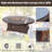 6-Seat Oval Fire Pit Table