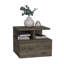 Table de chevet flottante murale avec tiroir simple et tablette à 2 niveaux-1129530978