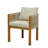 Gariepy Patio Acacia Wood Dining Chairs With Woven Rope & Cushions-138465718