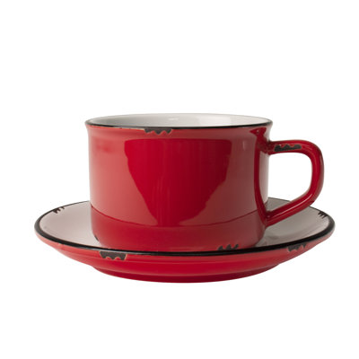 Tinware Stoneware Coffee Cup