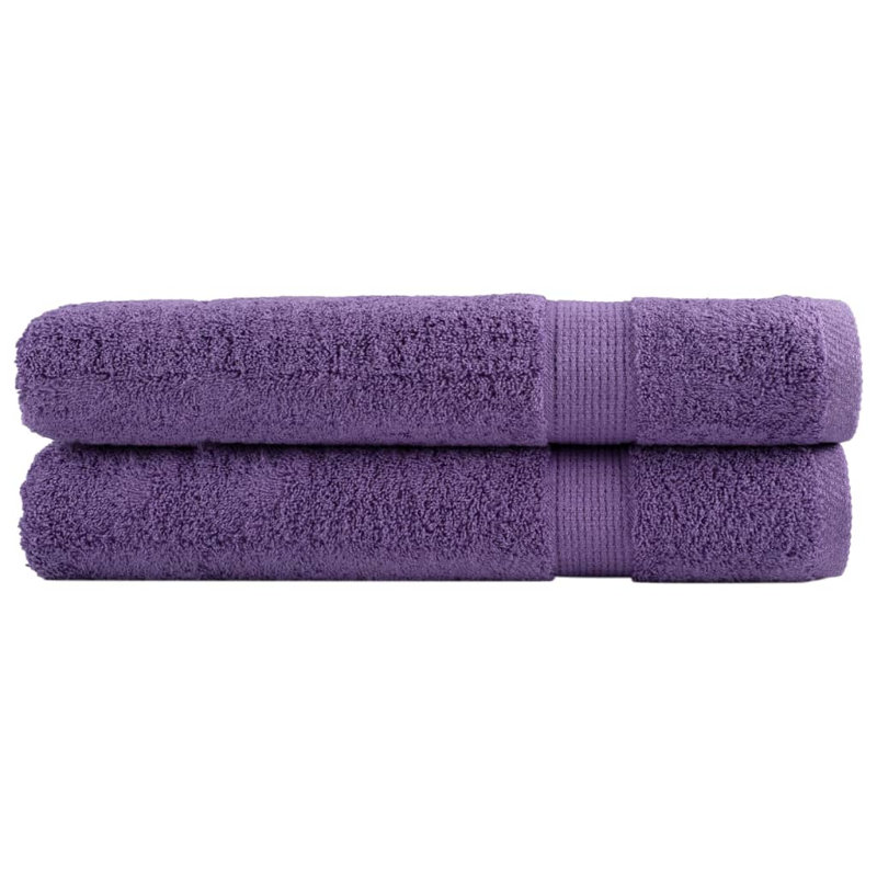 Rillings 100% Cotton Hand Towel, Purple, 200cm L x 100cm W