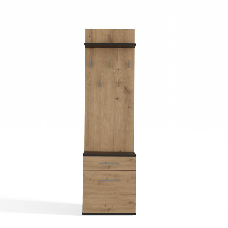 0 Door Laminate Wardrobe, Antique Artisan